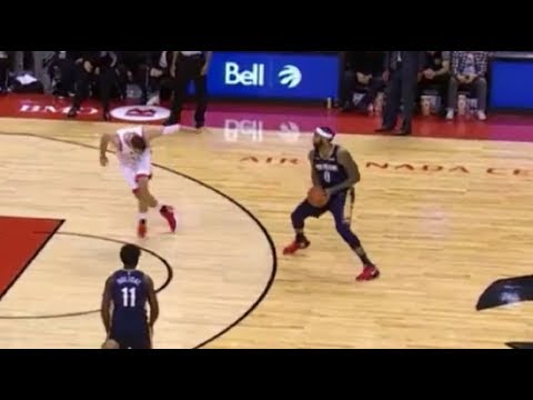 DeMarcus Cousins STEPBACK & 3 on Jonas Valanciunas | Pelicans @ Raptors 2017.11.09