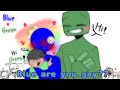 Blue are you gay? || Animation meme || Rainbow Friends [Blue x Green]