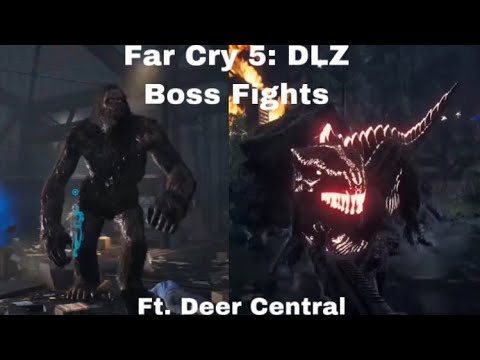 Far Cry 5 Dead Living Zombies: Zombie Sasquatch and Blood Dragon Boss Fights (Ft. Deer Central)