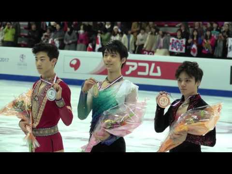 2016 GPF Men Victory Ceremony - Yuzuru Cut