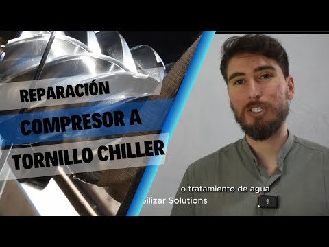 Reparación de chiller con compresores a tornillo en laboratorio internacional