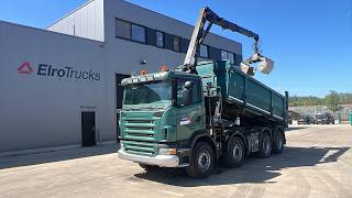 شاحنة قلابة Scania G 380 (EURO 5 / BIG HUB / STEEL SUSP. / HMF 1643 / BELGIAN TRUCK | صورة 4 - Autoline