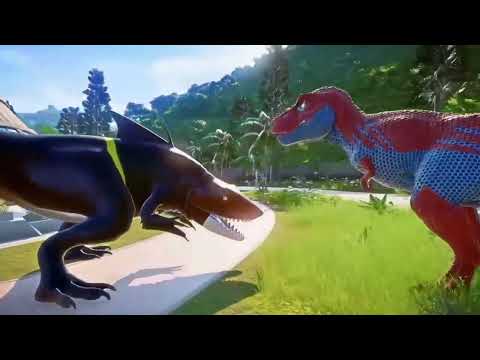 SUPERMAN T-REX DEATH FALL - Anim