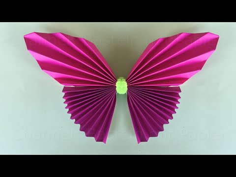 Basteln mit Papier: Schmetterling basteln - Geschenk oder Deko selber machen