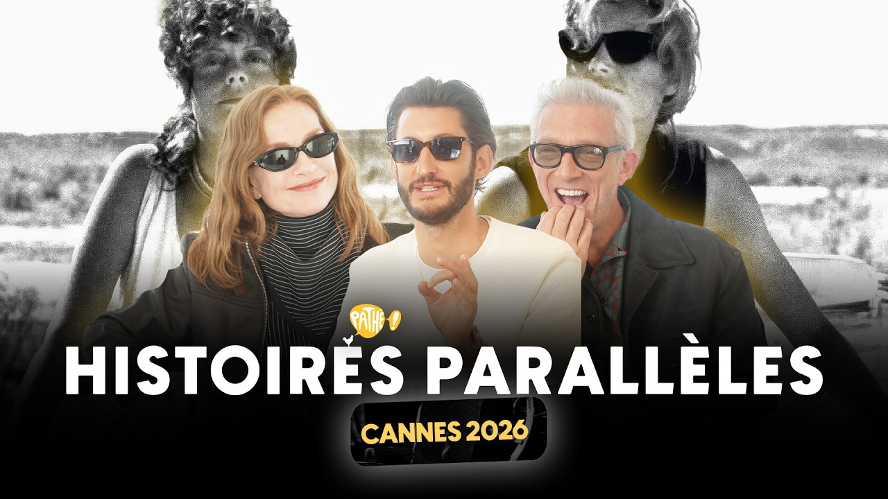 Miniature de la vidéo CANNES 2026, HISTOIRES PARALLÈLES : Interview avec Pierre Niney, Vincent Cassel et Isabelle Huppert du film Histoires parallèles