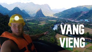VANG VIENG CAVE TUBING &amp;amp; BEAUTIFUL LAGOON | LAOS 🇱🇦