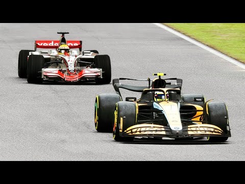 McLaren F1 2022 vs McLaren F1 2008 (Norris vs Hamilton) - Imola