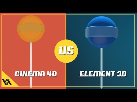 Lolipop CINEMA 4D vs ELEMENT 3D