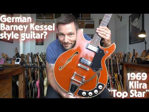 VIDEO! 1969 Klira Model 319 "Top Star" - Barney Kessel style - made in Germany image 12