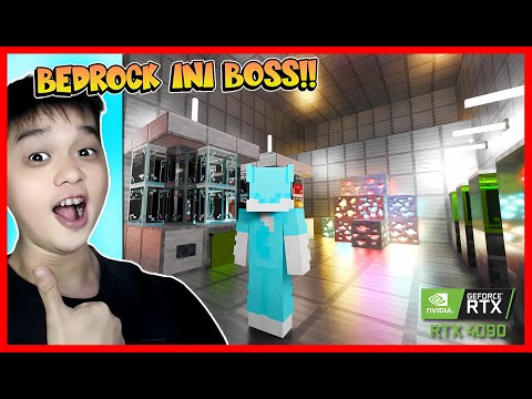 DESTROY THE RTX 4090 VGA WITH THE MOST REAL RTX MINECRAFT MCPE & BEDROCK GRAPHICS !!  Feat @sapipurba