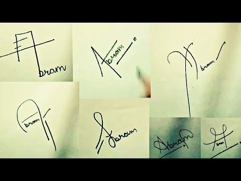 How to Draw Signature like a Billionaire (For Alphabet "A")