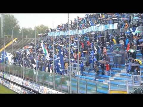 Brescia - Pro Vercelli 1-1: Tifo nella nuova Curva Nord