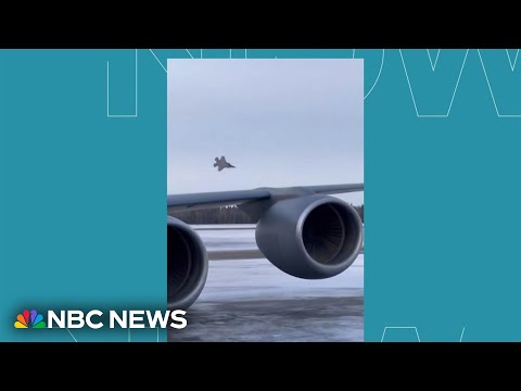 Video captures Air Force F-35 fighter jet crash at Alaska base