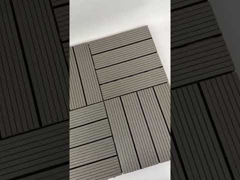 Композитная плитка ДПК 300х300х23мм Уголь - фото 1 - id-p3042575452