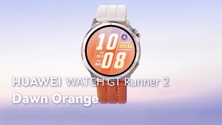 Huawei HUAWEI – WATCH GT Runner 2 Dawn Orange (2026) | Ultra‑Performance Running Smartwatch
