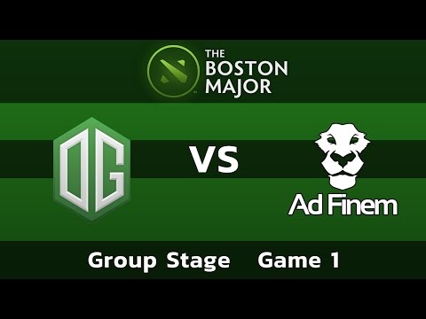 OG vs Ad Finem — Game 1 • Group Stage — Boston Major