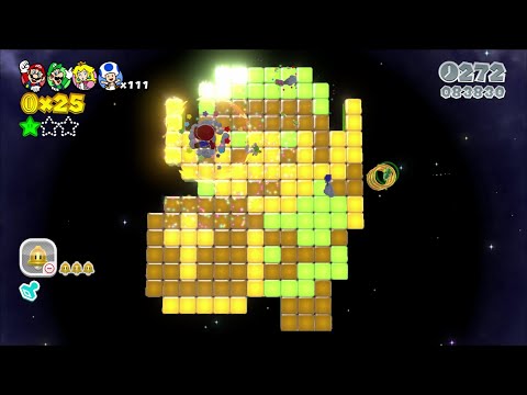 Super Mario 3D World 100% Walkthrough - World Star (4 Players)