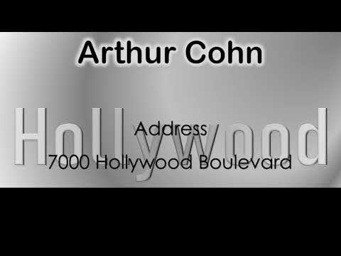 Arthur Cohn   How to pronounce Arthur Cohn Hollywood Actor from 7000 Hollywood Boulevard?