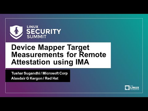 Device Mapper Target Measurements for Remote Attestation using IMA