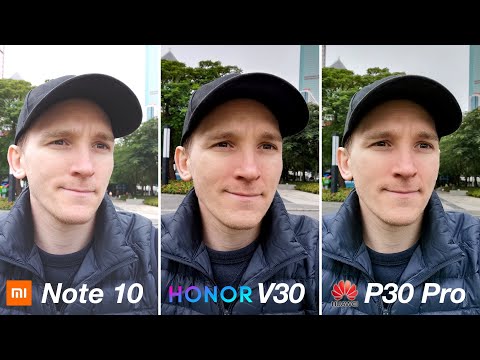 Honor V30 vs Xiaomi Mi Note 10 / P30 Pro - CAMERA TEST