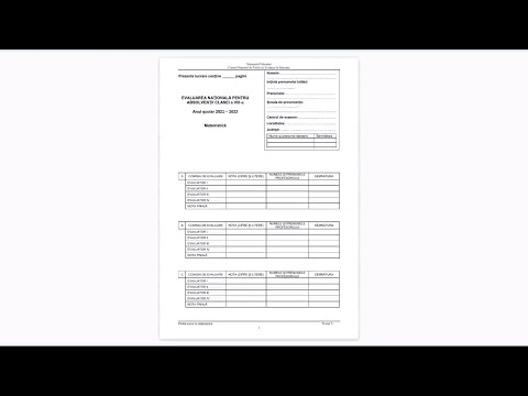 Testul 5 de antrenament Evaluare Nationala 2022 - Clasa a 8-a - Rezolvare