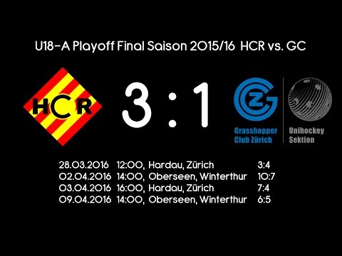 U18-A Playoff Final Saison 2015/16 Spiel 4 GC vs. HCR