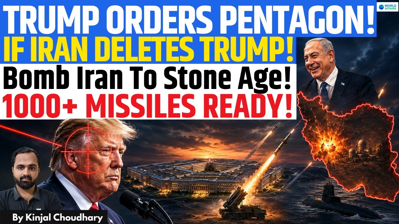 Trump Orders Pentagon - Bomb Iran To Stone Age If Iran Assassinates Him! Hormuz Deadline | Kinjal