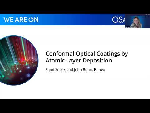 Webinar: Conformal Optical Coatings by Atomic Layer Deposition