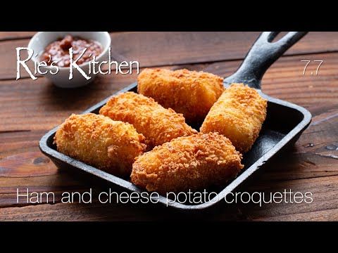 Ham and cheese potato croquettes