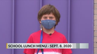 School Lunch Menu - Sept. 8, 2020