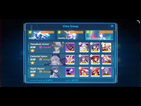 [Honkai Impact 3] Memorial arena - SS Dark Jixuanyuan rank expert with YA CH NS(37056)