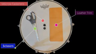 How to Make a Concert Snare Drum Muffle (How muffling Affects Rebound)