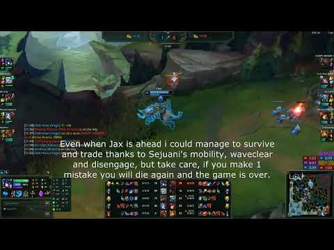 Sejuani Top Guide - vs Jax - Gameplay Explained