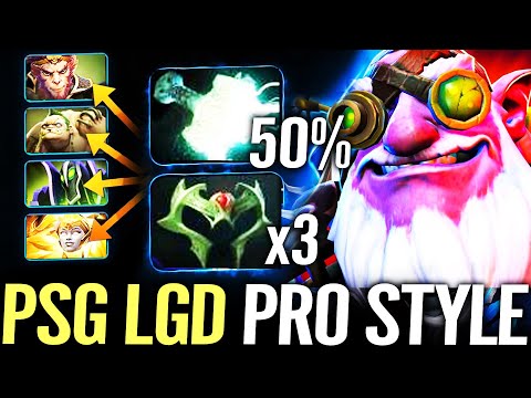 🔥 PSG LGD Sniper MID 3x Wraith Band + Mjollnir 1st Item — 100% PRO STYLE by NothingToSay Dota 2 Pro
