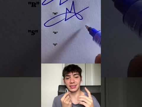 How to make a signature with rubric? #Signature #rubric