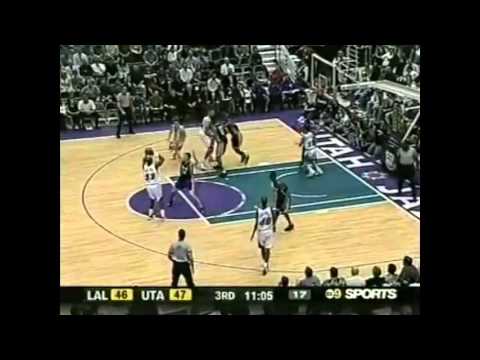 39yrs old Karl Malone (25pts/6asts some sick assists !) vs Lakers - 2003 NBA Season