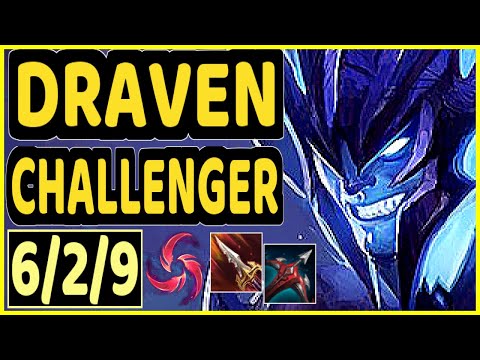 DEáDLY (DRAVEN) - 6/2/9 KDA BOTTOM ADC CHALLENGER GAMEPLAY - EUW