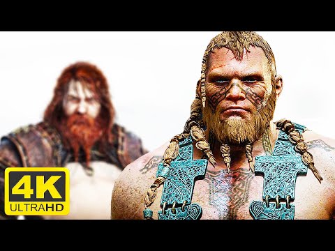 KRATOS vs THOR'S SON Brutal Fight Scene 4K ULTRA HD - PS5 GOD OF WAR RAGNAROK