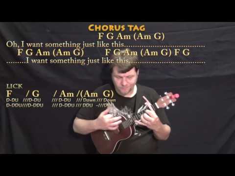 Something Just Like This (The Chainsmokers) Ukulele Cover Lesson with Chords/Lyrics - Capo 2nd
