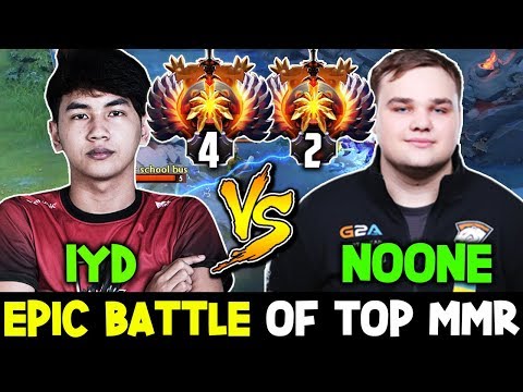 EPIC MID BATTLE OF TOP MMR INYOURDREAM VS NOONE | PRO GAMEPLAY DOTA 2