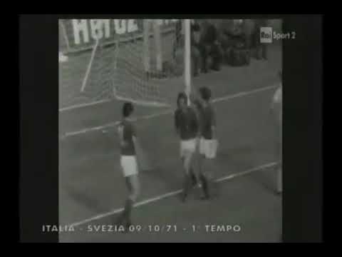 EURO-1972. Qualifiers. Group 6. Italy - Sweden - 3:0. Highlights.