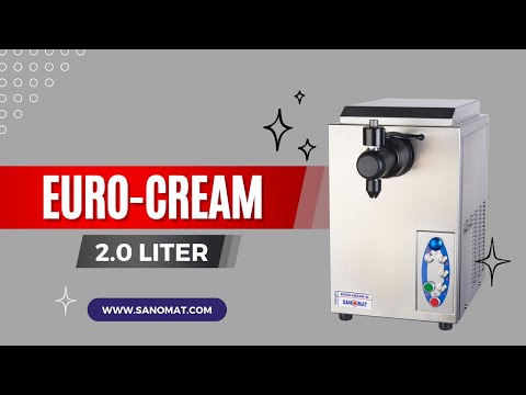 Alleskönner Schlagsahneautomat für die Gastronomie & Eiscafés #sahnemaschine #sanomat #eurocream