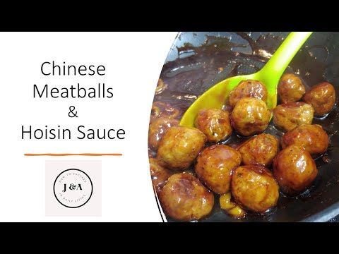 Chinese meatballs recipe, asian meatballs with hoisin...