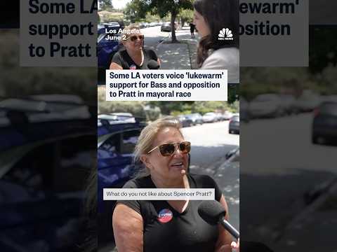 Some LA voters voice 'lukewarm' support for Bass and opposition to Pratt in mayoral race