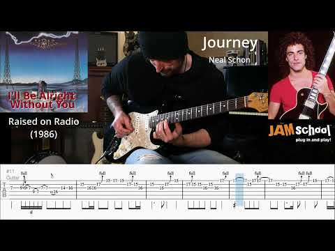Journey I'll be Alright Without You Guitar Solo with TAB