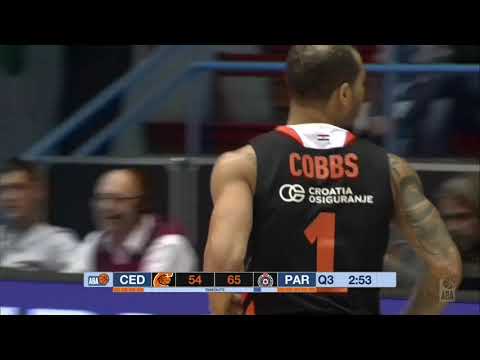 Steal and dunk by Justin Cobbs (Cedevita - Partizan NIS, 29.9.2018)
