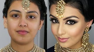 Indian/Bollywood/South Asian Bridal Makeup | Start to Finish | Mona Sangha - INDIAN