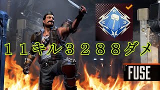 【APEX】記録動画　ヒューズ11キル3288ダメージ（VC無し）