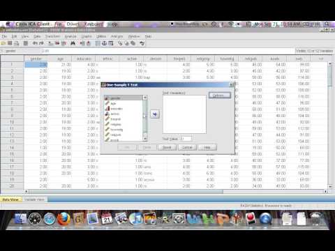 Single Sample t-test in SPSS