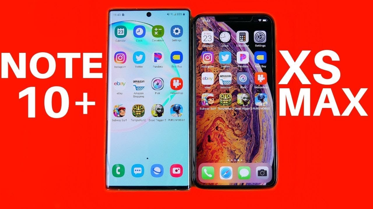 Galaxy Note 10 Plus vs iPhone XS Max Speed Test!